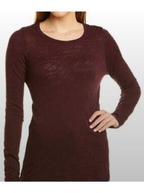 ATM ANTHONY THOMAS MELILLO cotton tshirt dress in merlot size L